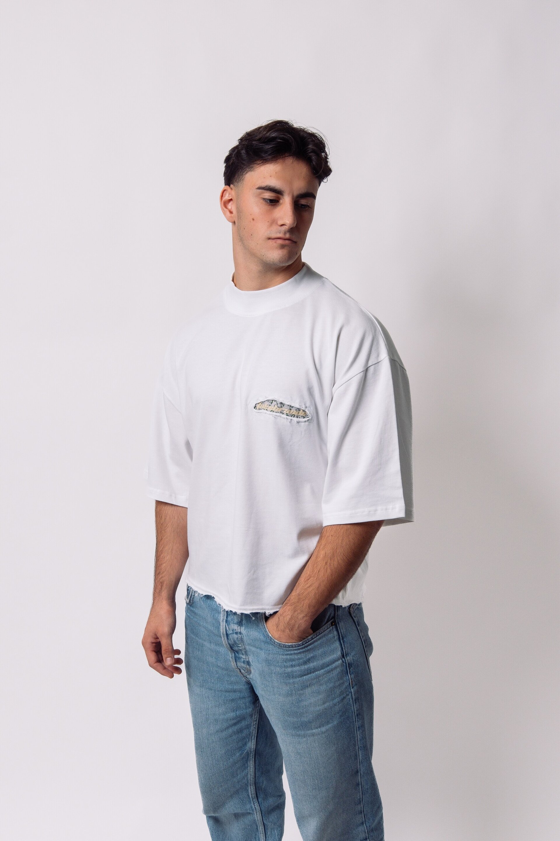 White Boxy Tee - 3