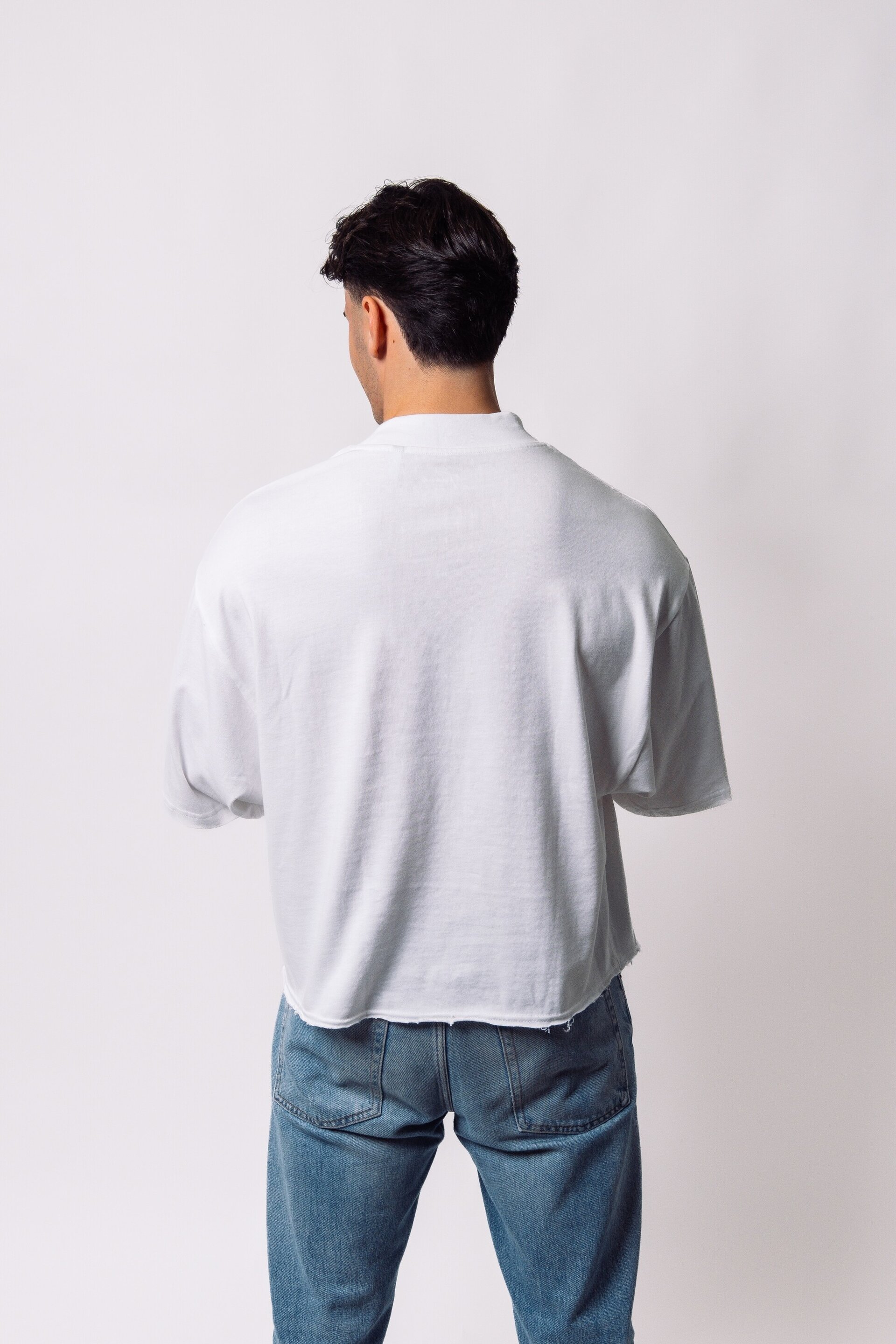 White Boxy Tee - 2